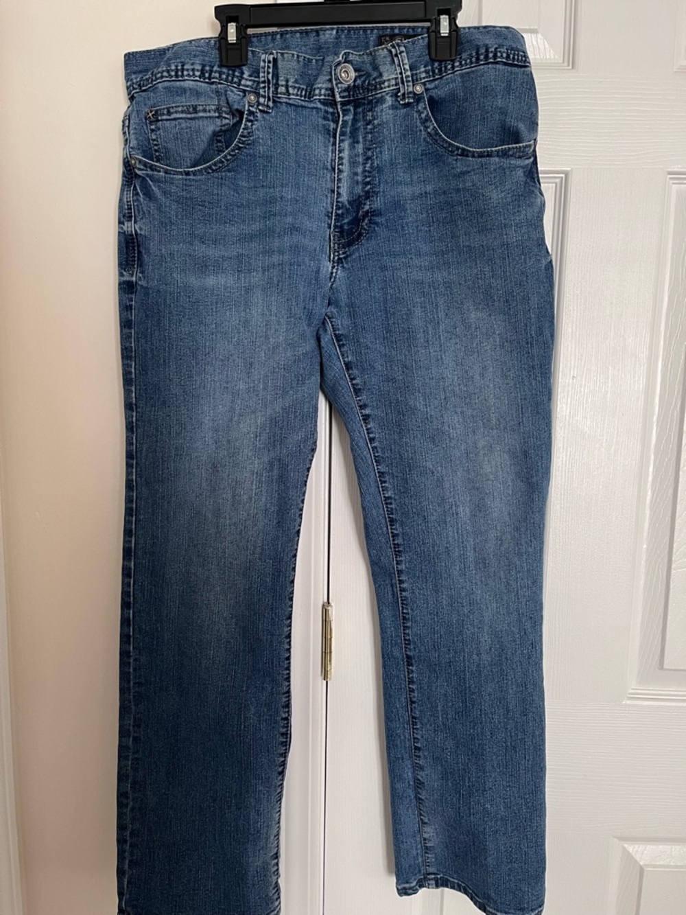 Men's Axel Slim Straight Blue Denim Jeans 34” x 30”